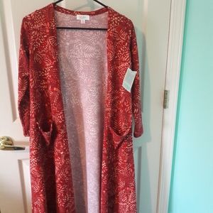 NWT LulaRoe Red Sarah Cardigan